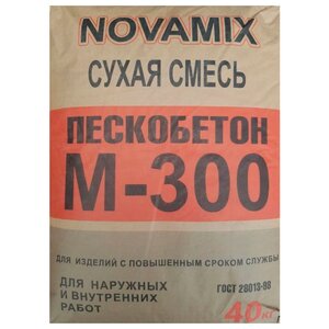 Пескобетон NOVAMIX М-300, 40 кг (фото modal nav 2)
