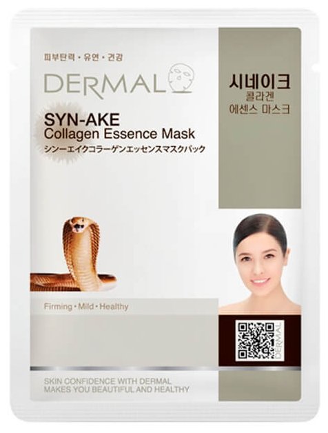DERMAL Syn-Ake Collagen Essence Mask Тканевая маска с коллагеном и змеиным ядом (фото modal 1)