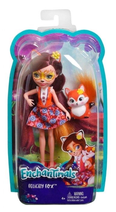 Кукла Enchantimals Фелисити Лис с любимой зверюшкой, 15 см, DVH89 (фото modal 9)