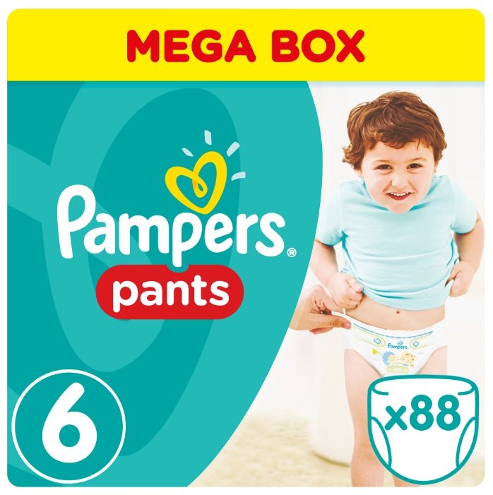 Pampers трусики Pants 6 (16+ кг) 88 шт. (фото modal 3)
