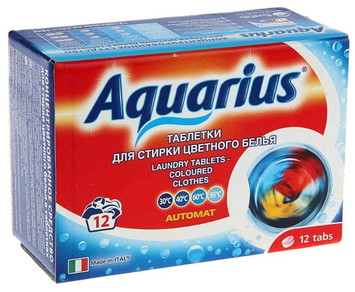 Таблетки AQUARIUS для стирки цветного белья (фото modal 2)