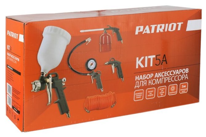 Набор пневмоинструментов PATRIOT KIT 5A (фото modal 7)