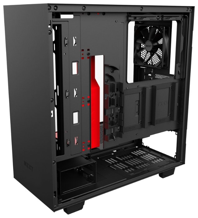 Компьютерный корпус NZXT H500 Black/red (фото modal 9)