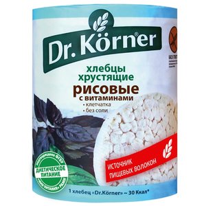 Хлебцы рисовые Dr. Korner с витаминами 100 г (фото modal nav 1)