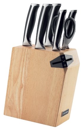 Набор Nadoba Ursa 5 ножей и ножницы с подставкой (фото modal 1)