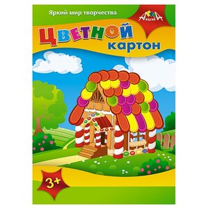 Цветной картон Сказочный домик Апплика, A4, 5 л., 5 цв. (фото modal nav 1)