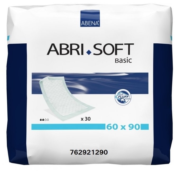 Пеленки Abena Abri-Soft Basic (762921290) 60 х 90 см (30 шт.) (фото modal 1)