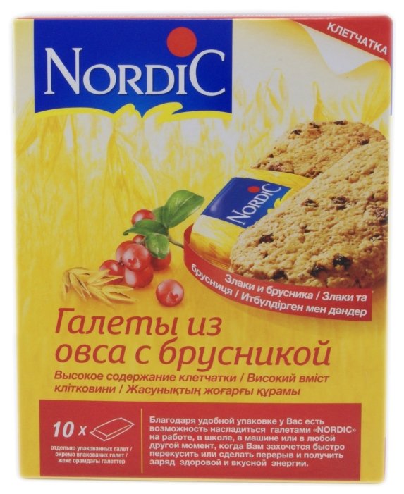 Галета Nordic из овса с брусникой, 10 шт (фото modal 3)