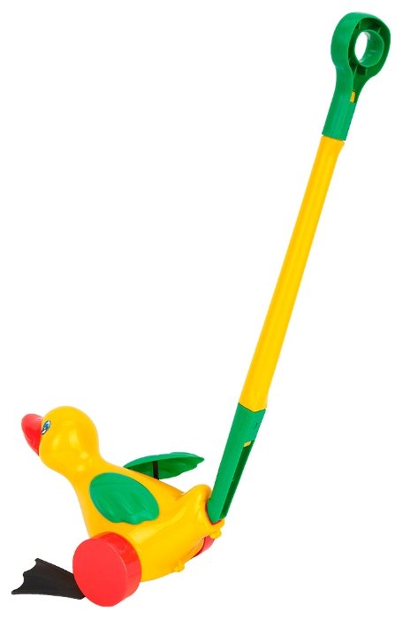 Каталка-игрушка Molto Утёнок с ручкой (7925) со звуковыми эффектами (фото modal 4)