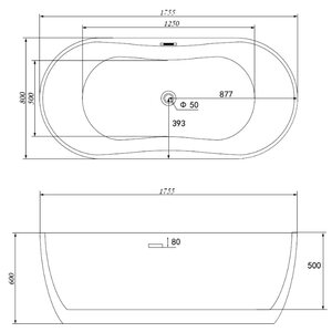 Ванна Gemy G9219 E акрил угловая (фото modal nav 6)