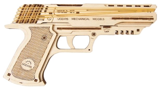 Сборная модель UGEARS Пистолет Вольф-01,, (фото modal 1)