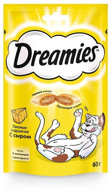 Лакомство для кошек Dreamies с сыром (фото modal 1)