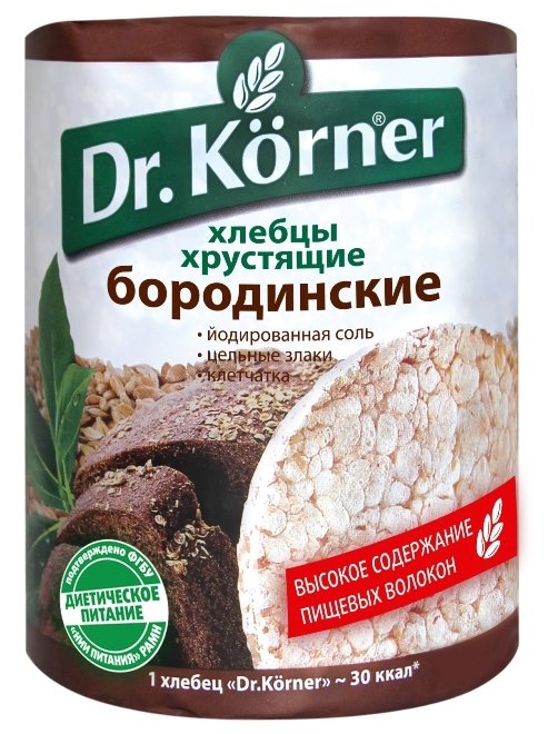 Хлебцы ржаные Dr. Korner бородинские 100 г (фото modal 1)