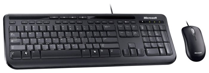 Клавиатура Microsoft Wired Keyboard 600 Black USB (фото modal 2)