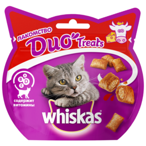 Лакомство для кошек Whiskas Duo Treats c говядиной и сыром (фото modal nav 2)