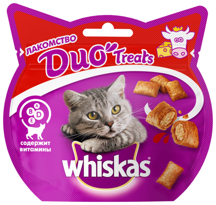 Лакомство для кошек Whiskas Duo Treats c говядиной и сыром (фото modal 2)
