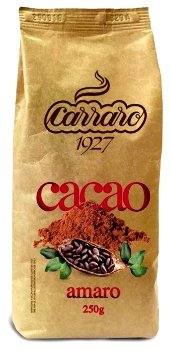 Carraro Bitter Cocoa Amaro Какао-напиток растворимый, пакет (фото modal 1)