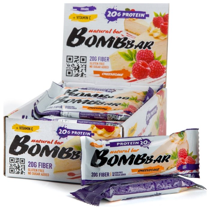 BombBar протеиновый батончик Natural Bar + Vitamin C (60 г)(20 шт.) (фото modal 44)