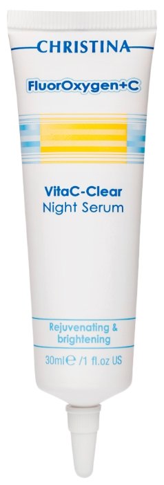 Christina Fluoroxygen+C Vitac-Clear Night Serum Ночная осветляющая сыворотка для лица с витамином С (фото modal 1)