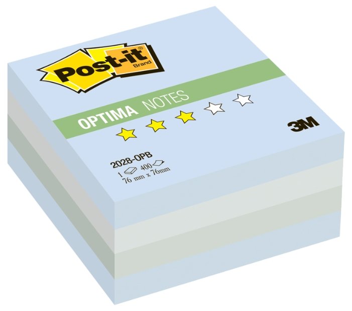Post-it Блок-кубик Optima, 76х76 мм, 400 штук (2028) (фото modal 1)