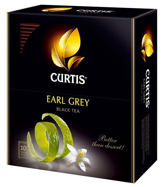 Чай черный Curtis Earl Grey ароматизированный в пакетиках (фото modal 2)