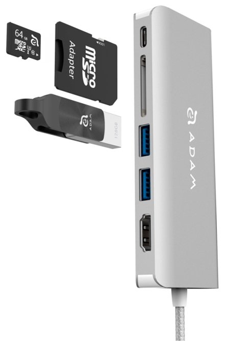 USB-концентратор Adam Elements CASA Hub A01 разъемов: 5 (фото modal 5)