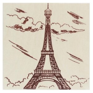 Рыжий кот Набор для выжигания Париж. Эйфелева башня (фото modal nav 1)