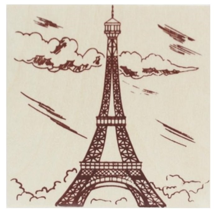 Рыжий кот Набор для выжигания Париж. Эйфелева башня (фото modal 1)