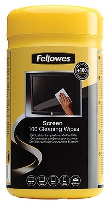 Fellowes Screen Cleaning Wipes влажные салфетки 100 шт. для экрана, для ноутбука (фото modal 1)