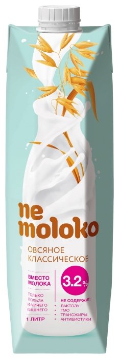 Овсяный напиток nemoloko Классическое 3.2% (фото modal 5)