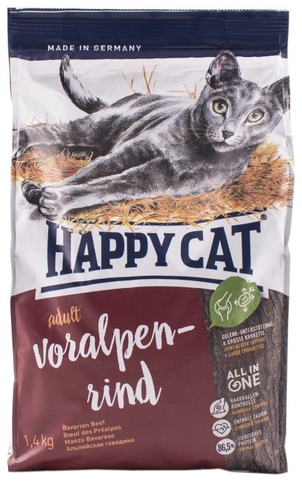 Корм для кошек Happy Cat Supreme Voralpen Rind (фото modal 1)