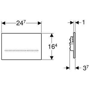 Устройство автоматического смыва GEBERIT 116.092.SG.1 Sigma 80 (фото modal nav 3)
