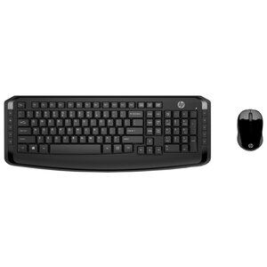 Клавиатура и мышь HP 3ML04AA Wireless Keyboard and Mouse 300 Black USB (фото modal nav 1)