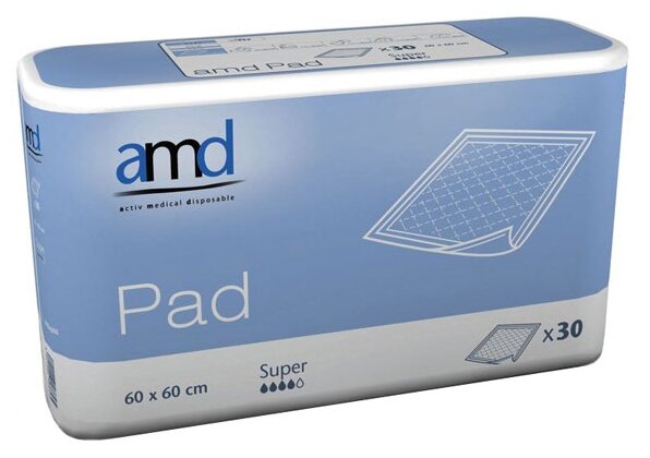 Пеленки AMD Pad Super 60 х 60 см (30 шт.) (фото modal 1)