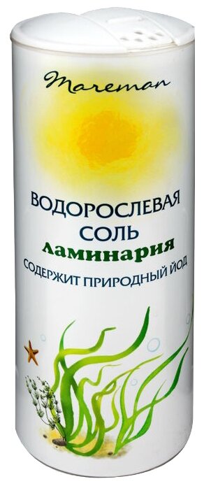 С.Пудовъ Водорослевая соль (ламинария), йодированная, 150 г (фото modal 1)