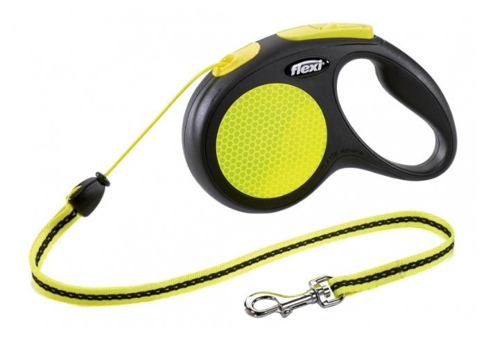 Поводок-рулетка для собак Flexi New Neon M тросовый (фото modal 1)