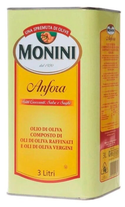 Monini Масло оливковое Anfora, жестяная банка (фото modal 2)