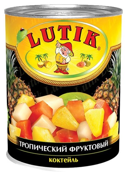 Тропический фруктовый коктейль Lutik, жестяная банка 580 мл (фото modal 1)