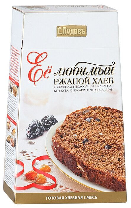 С.Пудовъ Смесь для выпечки хлеба Ее любимый ржаной хлеб, 0.5 кг (фото modal 1)