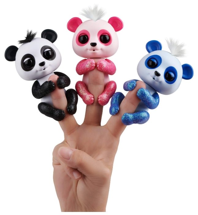 Интерактивная игрушка робот WowWee Fingerlings Панда в блестках (фото modal 5)