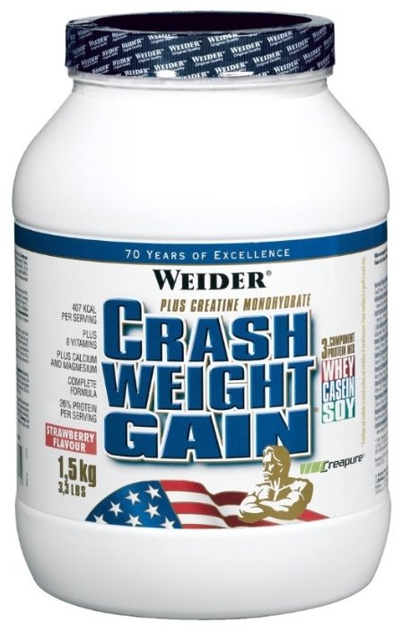 Гейнер Weider Crash Weight Gain (1.5 кг) (фото modal 2)