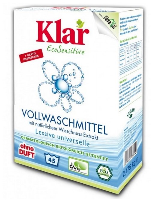 Стиральный порошок Klar Vollwaschmittel (с экстрактом мыльного ореха) (фото modal 2)