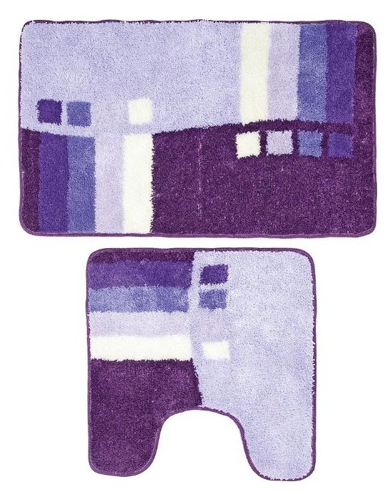 Комплект ковриков Milardo 490PA58M13, 50х80 см, 50х50 см (фото modal 1)