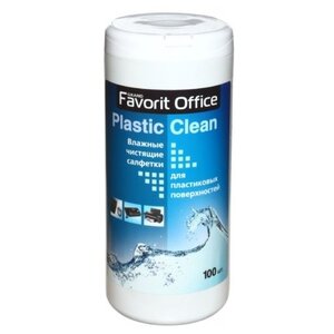 Favorit Office Plastic Clean F230007 влажные салфетки 100 шт. для оргтехники (фото modal nav 1)