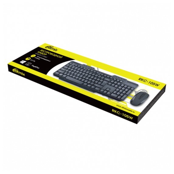 Клавиатура и мышь Ritmix RKC-105W (фото modal 4)