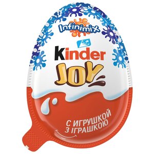 Шоколадное яйцо Kinder Joy Infinimix с игрушкой, серия для мальчиков, 20 г (фото modal nav 1)