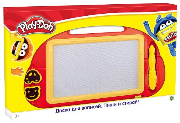 Доска для рисования детская Play-Doh Пиши-Стирай со штампами (PDDB-US1-PNT01-BRD) (фото modal 1)