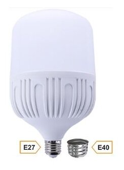 Лампа светодиодная Ecola, High Power LED Premium 50W 220V E27/E40 2700K 230x140mm E27, T140, 50Вт, 2700К (фото modal 1)