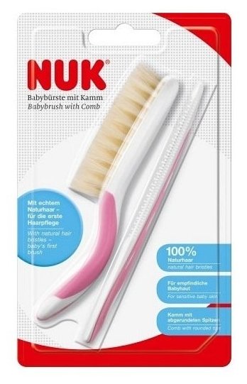Набор расчесок NUK Baby Brush & Comb цвет в ассортименте (фото modal 9)
