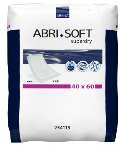 Пеленки Abena Abri-Soft Superdry (254115) 40 х 60 см (60 шт.) (фото modal 1)